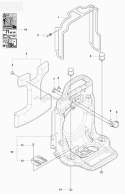Frame Diagram and Parts List for 350BF 2009-03 Husqvarna Leaf Blower / Vacuum