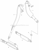 Harness Diagram and Parts List for 350BT 2009-03 Husqvarna Leaf Blower / Vacuum