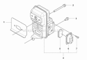 Muffler Diagram and Parts List for 350BT 2009-03 Husqvarna Leaf Blower / Vacuum