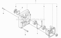Piston  Crankshaft Diagram and Parts List for 350BT 2009-03 Husqvarna Leaf Blower / Vacuum