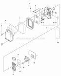 Carburetor  Air Filter Diagram and Parts List for 350BT 2009-03 Husqvarna Leaf Blower / Vacuum