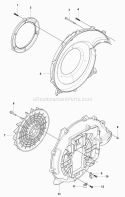 Fan Diagram and Parts List for 350BT 2009-03 Husqvarna Leaf Blower / Vacuum