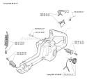 Page K Diagram and Parts List for 350 1998-02 Husqvarna Chainsaw