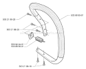 Page E Diagram and Parts List for 350 1998-02 Husqvarna Chainsaw
