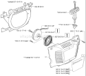 Page L Diagram and Parts List for 350 2001-09 Husqvarna Chainsaw