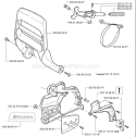 Page C Diagram and Parts List for 350 2001-09 Husqvarna Chainsaw
