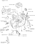 Page E Diagram and Parts List for 350 2001-09 Husqvarna Chainsaw