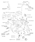 Page E Diagram and Parts List for 350 2005-05 Husqvarna Chainsaw