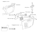 Page M Diagram and Parts List for 350 2006-06 Husqvarna Chainsaw
