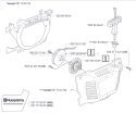 Part Location Diagram of 503217321 Husqvarna Recoil Starter Screw
