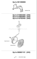 Page K Diagram and Parts List for 340EPA 340 EPA 2003-01 Husqvarna Chainsaw