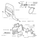 Part Location Diagram of 537107801 Husqvarna Chain Brake
