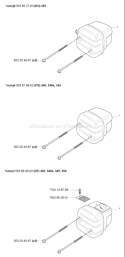 Page H Diagram and Parts List for 350 2006-06 Husqvarna Chainsaw