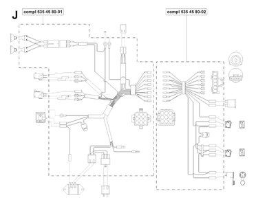 Wiring Harness Diagram and Parts List for PF18 (953522401)(2004-06) Husqvarna Lawn Tractor