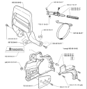 Page C Diagram and Parts List for 351EPA 351 EPA 1999-09 Husqvarna Chainsaw