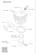 Page J Diagram and Parts List for 346XP 346 XP 2007-02 Husqvarna Chainsaw