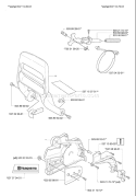 Page C Diagram and Parts List for 346XP 346 XP 2007-02 Husqvarna Chainsaw
