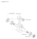 Page F Diagram and Parts List for 353 2007-02 Husqvarna Chainsaw
