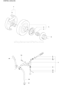 Page E Diagram and Parts List for 353 2007-08 Husqvarna Chainsaw