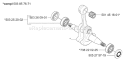 Page F Diagram and Parts List for 353 2004-03 Husqvarna Chainsaw