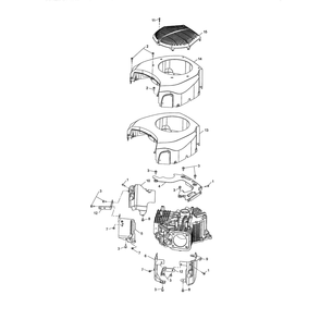 Engine >> Blower Housing Diagram and Parts List for LGT2654-96045004700  Husqvarna Lawn Tractor