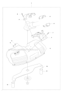 Guards Diagram and Parts List for 355FRM 2008-07 Husqvarna Brush Cutter