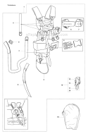 Harness Diagram and Parts List for 355FRM 2008-07 Husqvarna Brush Cutter