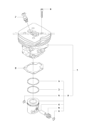 Part Location Diagram of 502653901 Husqvarna Piston Ring
