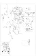 Harness Diagram and Parts List for 355FRM 2011-01 Husqvarna Brush Cutter