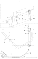 Throttle Controls Diagram and Parts List for 355FRM 2011-01 Husqvarna Brush Cutter