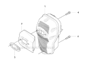 Muffler Diagram and Parts List for 355FXT 2007-08 Husqvarna Brush Cutter