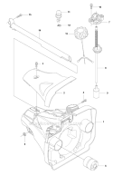 Fuel Tank Diagram and Parts List for 355FXT 2011-01 Husqvarna Brush Cutter