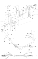 Throttle Controls Diagram and Parts List for 355FXT 2011-01 Husqvarna Brush Cutter