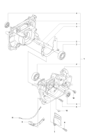 Crankcase Diagram and Parts List for 355FXT 2011-01 Husqvarna Brush Cutter