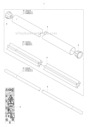 Shaft Diagram and Parts List for 355FX 2007-08 Husqvarna Brush Cutter