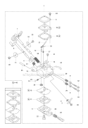 Carburetor Diagram and Parts List for 355RX 2007-08 Husqvarna Brush Cutter