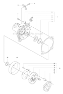 Clutch Diagram and Parts List for 355RX 2007-08 Husqvarna Brush Cutter