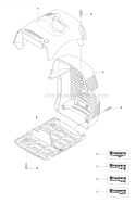 Cylinder Cover 1 Diagram and Parts List for 355RX 2011-01 Husqvarna Brush Cutter