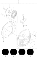 Starter Diagram and Parts List for 355RX 2011-01 Husqvarna Brush Cutter