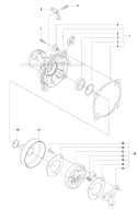Clutch Diagram and Parts List for 355RX 2011-01 Husqvarna Brush Cutter