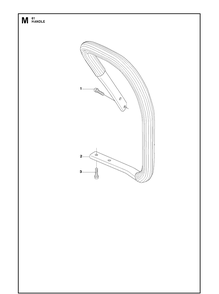 Handle Diagram and Parts List for 61  Husqvarna Chainsaw