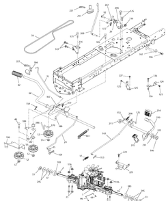 Drive Diagram and Parts List for TS146TXD (96041043600)(2019-07) Husqvarna Lawn Tractor