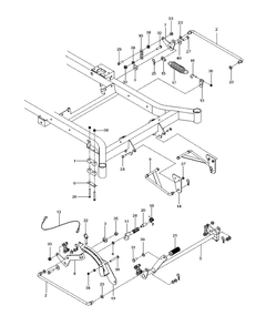 Mower Lift / Deck Lift Diagram and Parts List for MZ61 (967277502)(2013-11) Husqvarna Lawn Mower