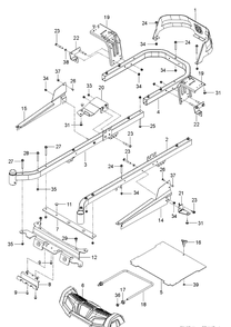 Frame Diagram and Parts List for Z248F (96795390200)(2018-09) Husqvarna Lawn Mower