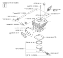 Page K Diagram and Parts List for 357 XP EPA -2003-04 Husqvarna Chainsaw