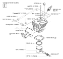 Page J Diagram and Parts List for 357XP 357 XP 2005-02 Husqvarna Chainsaw