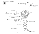 Page K Diagram and Parts List for 357XP 357 XP 2006-02 Husqvarna Chainsaw