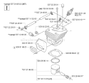 Part Location Diagram of 537248504 Husqvarna Cylinder