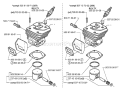 Page K Diagram and Parts List for 357 2001-01 Husqvarna Chainsaw