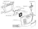 Page L Diagram and Parts List for 357 2001-01 Husqvarna Chainsaw